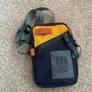 Topo Designs Yellow and Blue Mini Bag